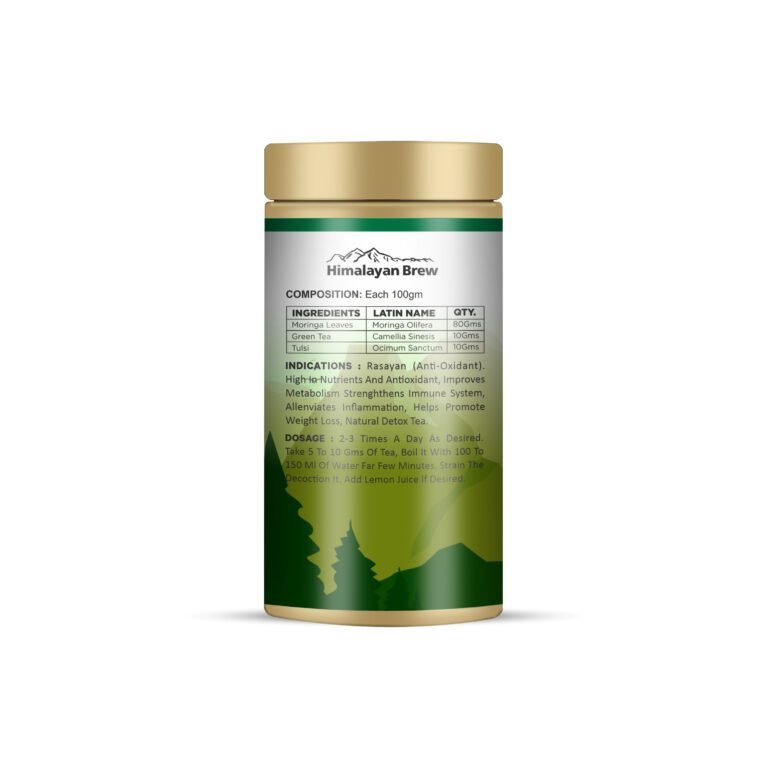 moringa tea ingredients, himalayan brew moringa tea